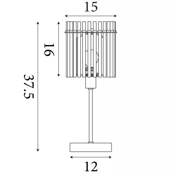 Tischlampe Rauchglas Schwarz E14 37,5 cm Kabelschalter