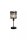 Tischlampe Rauchglas Schwarz E14 37,5 cm Kabelschalter