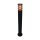 Sockelleuchte Schwarz E27 IP44 H:90 cm Lichtring modern