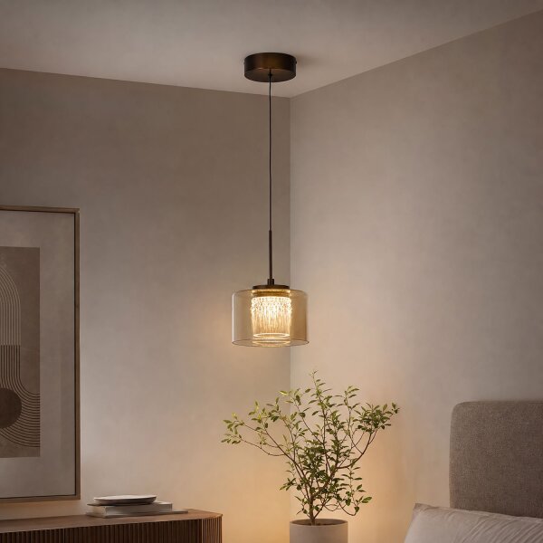 LED Pendelleuchte 3000K Aluminium Bronze Champagner