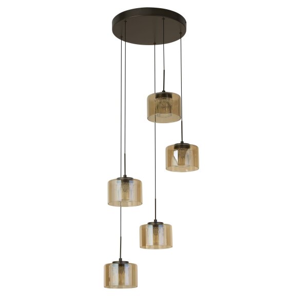 LED Hängelampe 3000K Bronze Champagner Ø44,5 cm 1931 lm