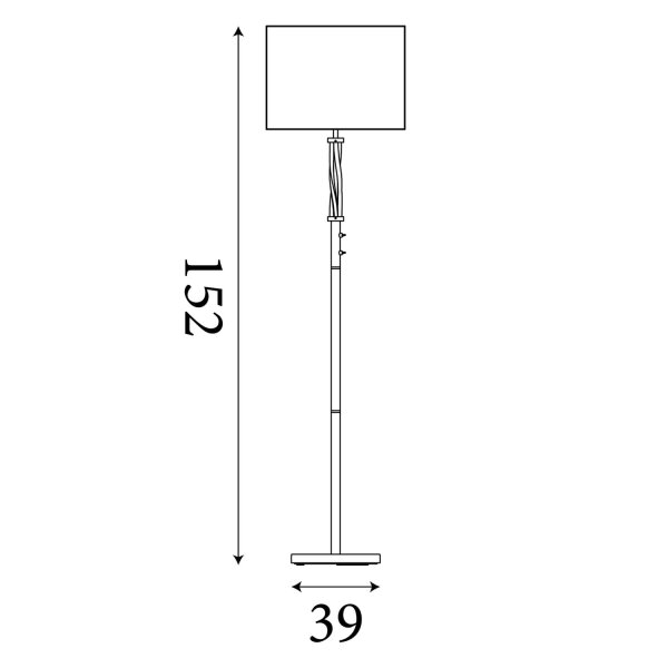 Stehlampe Stoff Silber Weiß E27 H:152 cm blendarm