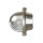 Wandlampe Nickel IP64 Echt-Messing oval Maritim