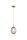 Pendelleuchte Glas Metall Messing Bernstein E14 Ø16 cm