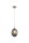 Hängelampe Metall Rauchglas Messing E14 Ø16 cm modern