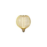 LED Leuchtmittel 2700K Glas Metall Gold E27 &Oslash;14 cm