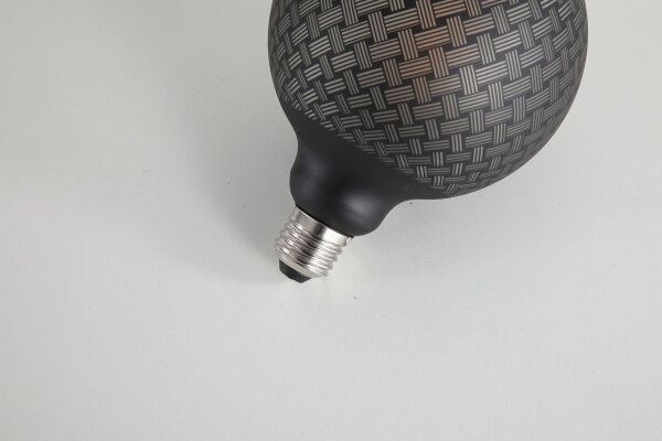 LED Leuchtmittel 1800K Glas Schwarz E27 Ø12,5 cm 100 lm