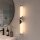 LED Wandleuchte 3000K Glas Bronze Weiß IP44 H:47 cm