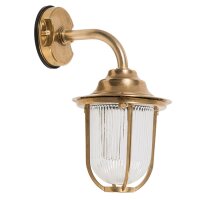 Wandlampe Au&szlig;en Messing Maritim IP64 Haus Balkon