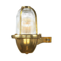 Wetterfeste Wandlampe Messing Maritim IP64 außen