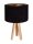 Tischleuchte ERICA Schwarz Gold Retro Dreibein 46cm