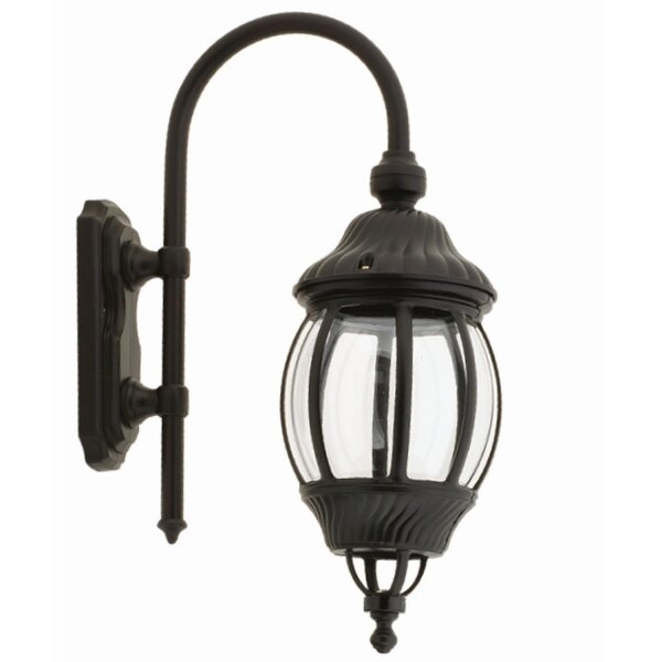 Nostalgische Außenlampe Wandleuchte AILEAN Schwarz IP23