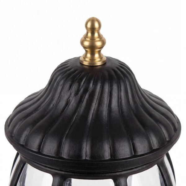 Nostalgische Außenlampe Wandleuchte AILEAN Schwarz IP23