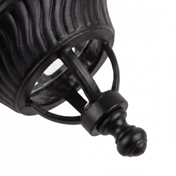 Nostalgische Außenlampe Wandleuchte AILEAN Schwarz IP23