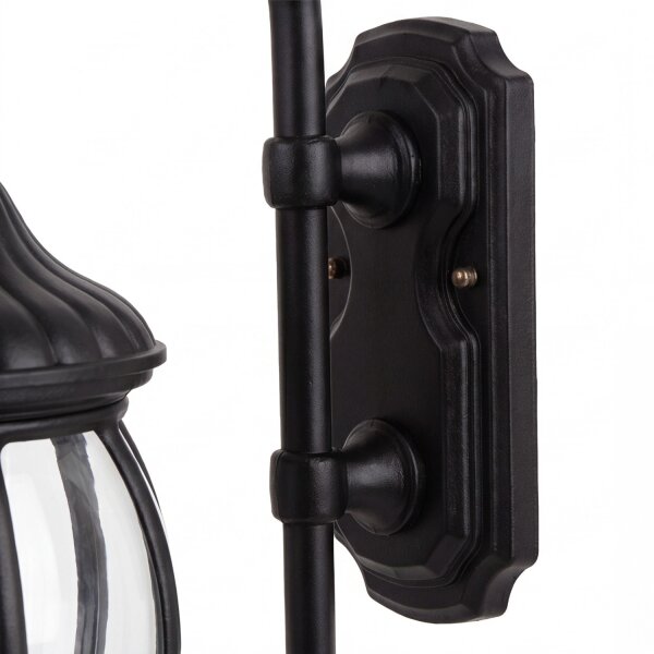Nostalgische Außenlampe Wandleuchte AILEAN Schwarz IP23