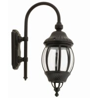 Nostalgische Außenlampe Wandleuchte AILEAN Schwarz...