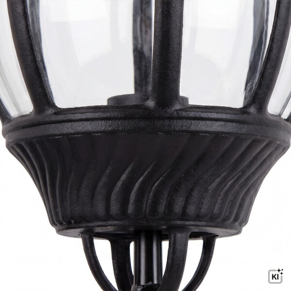 Elegante Außenlampe Schwarz 56 cm regengeschützt