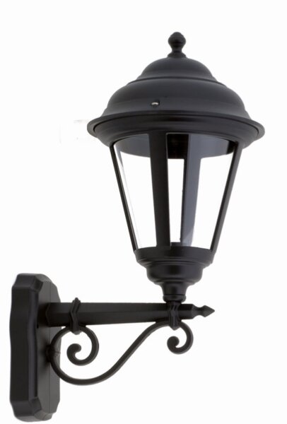 Schwarze Außenlampe antik Rustikal IP44 Aluminium