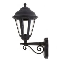 Schwarze Außenlampe antik Rustikal IP44 Aluminium