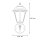 Schwarze Außenlampe antik Rustikal IP44 Aluminium