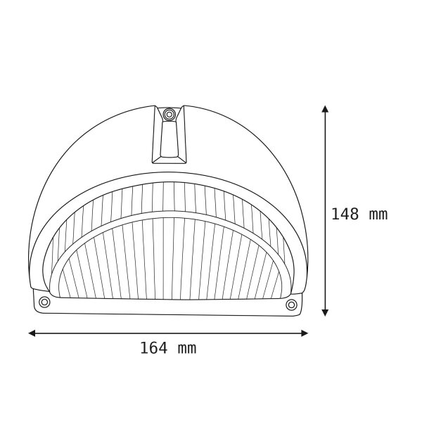 Wandlampe Außen Aluminium IP44 Maritim dekorativ