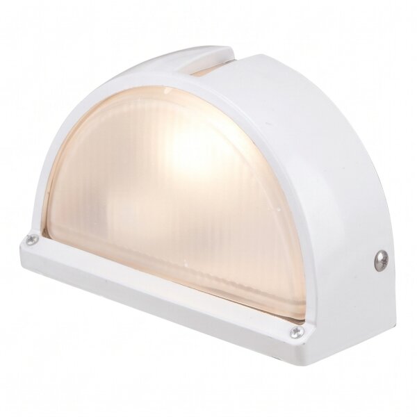 Wandlampe Außen Aluminium IP44 Maritim Weiß BILLAND