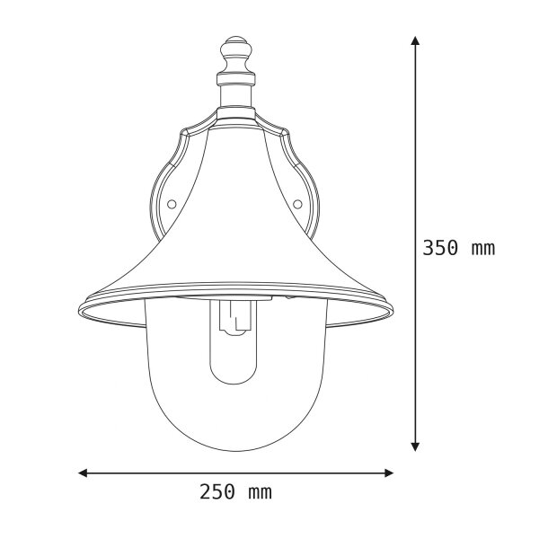 Wandleuchte Aluminium IP43 Rustikal dekorativ CELESTE