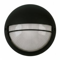Runde Außenlampe Schwarz Ø26cm IP44 Schwarz...