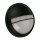 Runde Außenlampe Schwarz Ø26cm IP44 Schwarz Aluminium