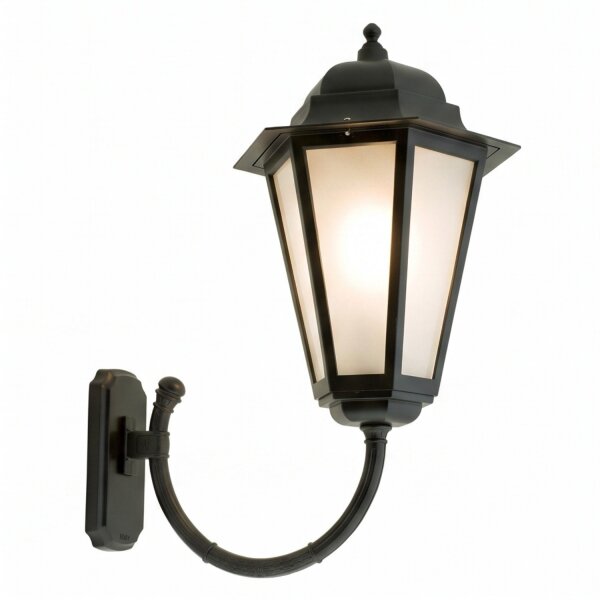 Wandlampe Außen Aluminium H:71cm groß IP43 Rustikal