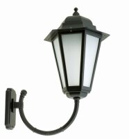 Wandlampe Au&szlig;en Aluminium H:71cm gro&szlig; IP43...