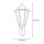 Wandlampe Außen Aluminium H:71cm groß IP43 Rustikal