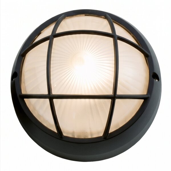 Wandlampe Außen Ø19cm Aluminium IP44 Maritim Bullauge