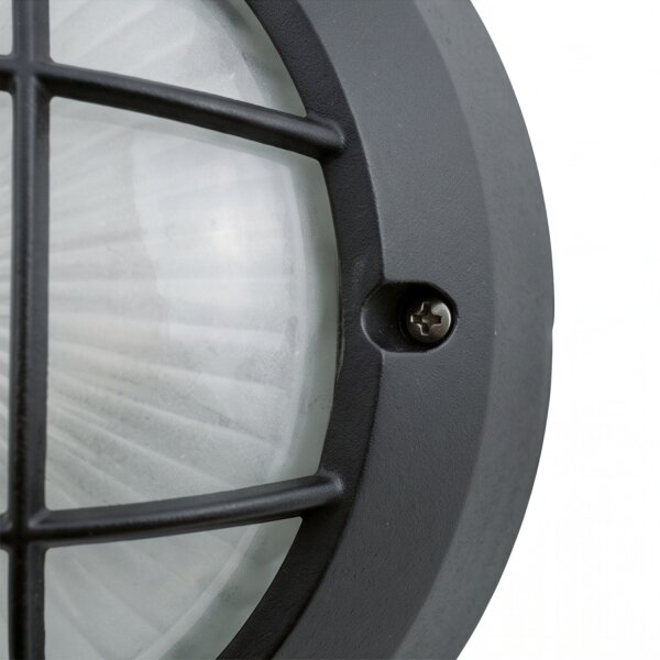 Wandlampe Außen Ø19cm Aluminium IP44 Maritim Bullauge