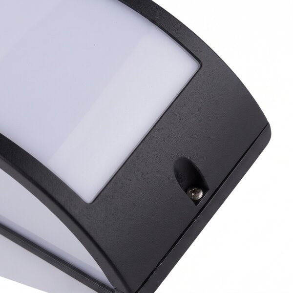 Wandlampe Außen Schwarz Weiß IP44 E27 Aluminium Outdoor