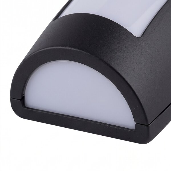 Wandlampe Außen Schwarz Weiß IP44 E27 Aluminium Outdoor