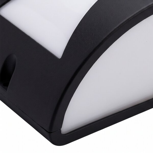 Wandlampe Außen Schwarz Weiß IP44 vielseitig E27