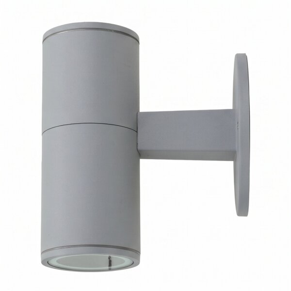 Außenwandleuchte IP54 Aluminium Grau E27 Modern DURSENS