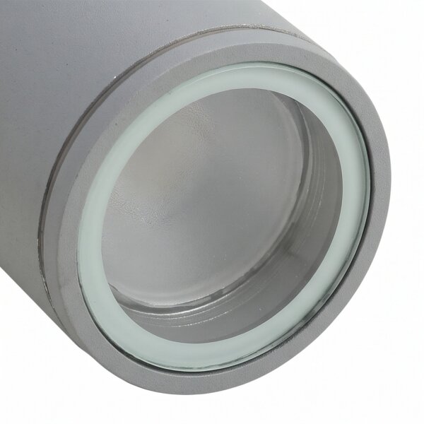 Außenwandleuchte IP54 Aluminium Grau E27 Modern DURSENS