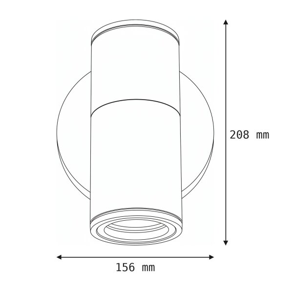 Außenwandleuchte IP54 Aluminium Grau E27 Modern DURSENS