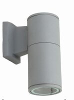 Au&szlig;enwandleuchte IP54 Aluminium Grau E27 Modern DURSENS