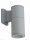 Au&szlig;enwandleuchte IP54 Aluminium Grau E27 Modern DURSENS