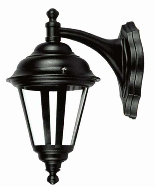 Außen Wandlampe Schwarz Rustikal Aluminium IP44 ELEANOR