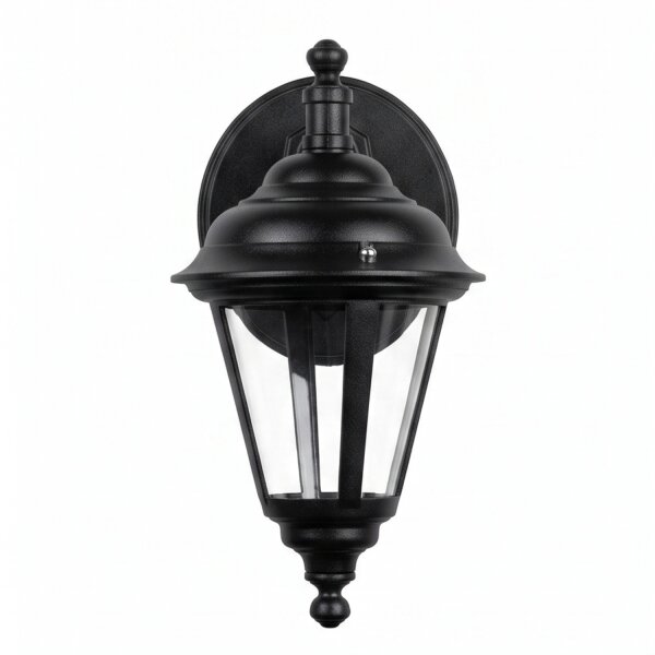 Außen Wandlampe Schwarz Rustikal Aluminium IP44 ELEANOR