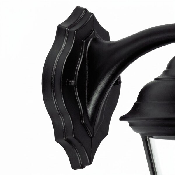 Außen Wandlampe Schwarz Rustikal Aluminium IP44 ELEANOR