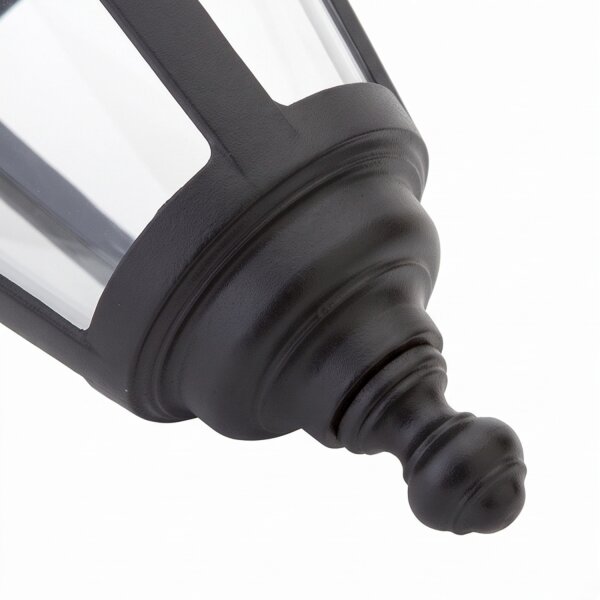 Rustikale Wandleuchte IP44 Aluminium Schwarz E27