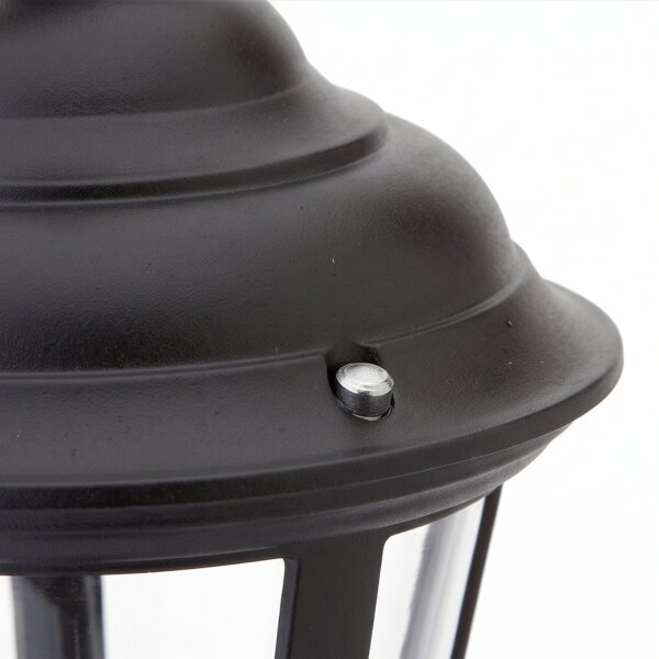 Rustikale Wandleuchte IP44 Aluminium Schwarz E27