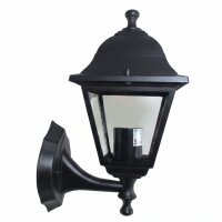 Rustikale Wandleuchte Außen Schwarz E27 IP44 Garten...