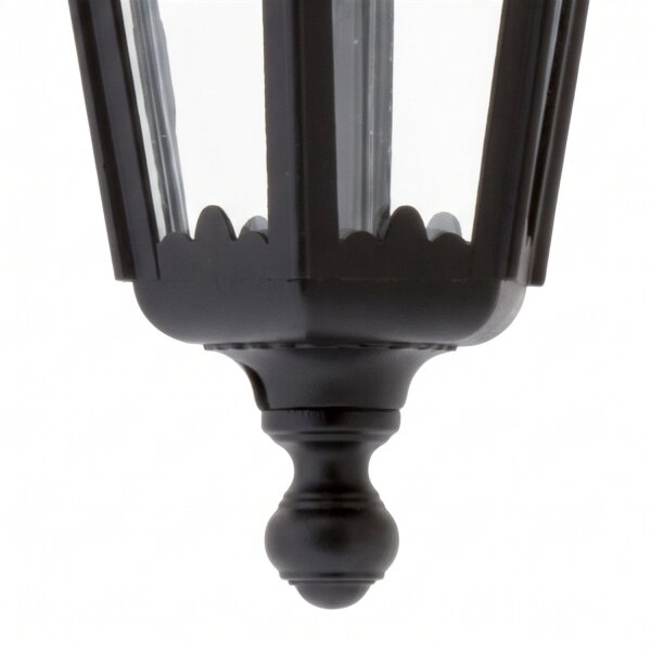 Outdoor Laterne  Wand Schwarz IP44 Aluminium Rustikal