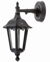 Outdoor Laterne  Wand Schwarz IP44 Aluminium Rustikal